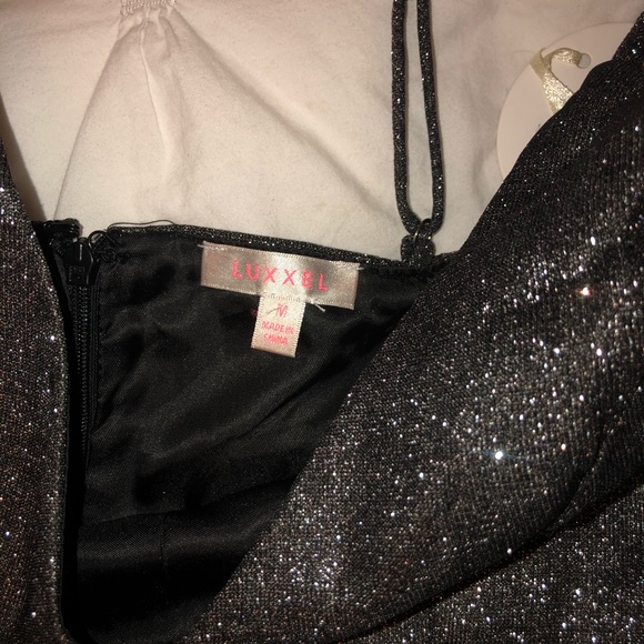 Sparkly Silver Mini Dress - Picture 2 of 2